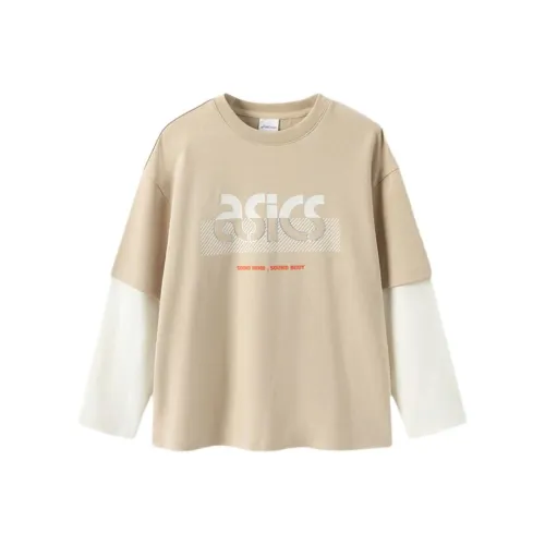 Asics Japanese style light trend T-рубашка хаки для подростков