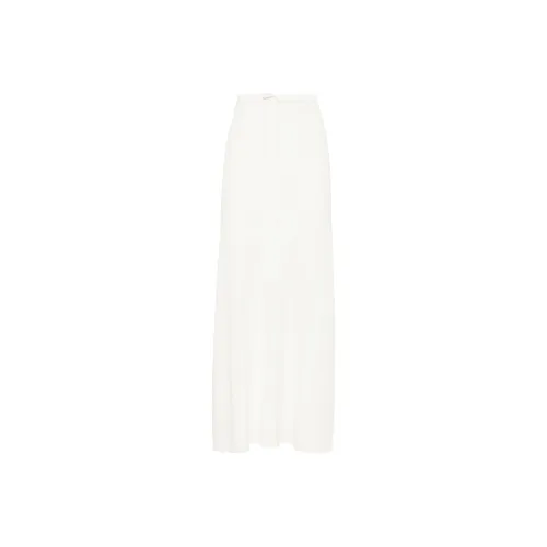 BRUNELLO CUCINELLI FW24 Повседневная длинная юбка Женская белая