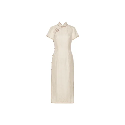 Одежда Cut By Time Чонсам Женская Абрикос