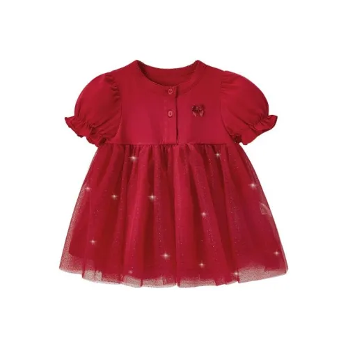 JELLYBABY Детское платье красное для детей 3-7 лет