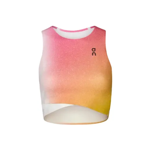 On Корт Теннис Топ Женский Белый Лайм