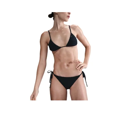 Bikini Nike Swoosh Женские Черные