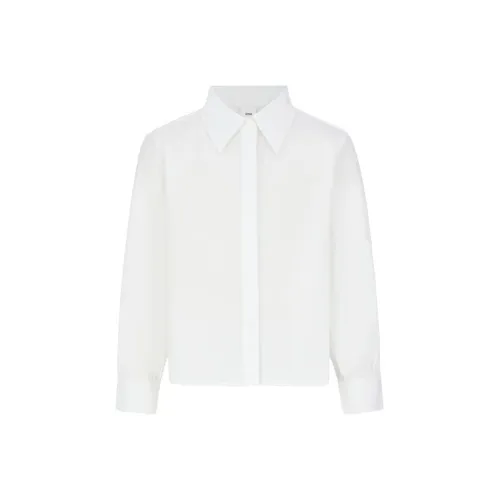 Little MO CO. Однотонный детский топ осенний детский натуральный белый