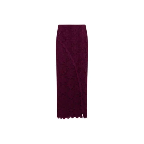 Diane von Furstenberg FW24 Повседневная длинная юбка женская бордового цвета