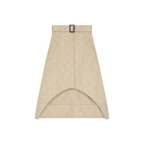 Givenchy SS25 Повседневный Длинный Юбка Женские Светлый Бежевый