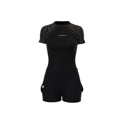 TOSWIM Двухкомпонентный купальник женский цвет "Ночной морской звездный" серия Edition