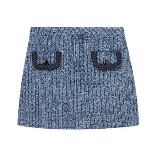 Self Портрет Джинсовые короткие юбки Женские Джинсовый синий