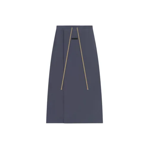 Fear of God Essentials Темно-морской синий/Морской Женские Повседневные длинные юбки