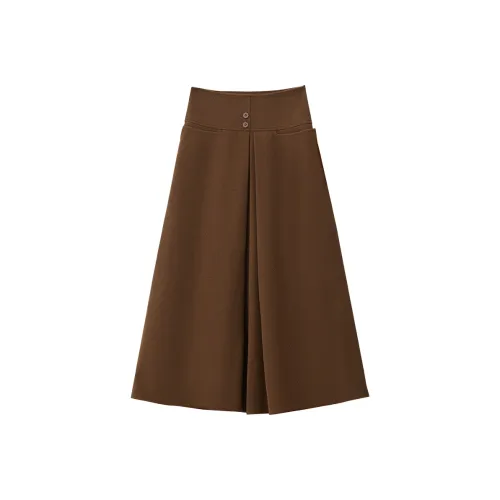 AMII Женские Повседневные Длинные Юбки