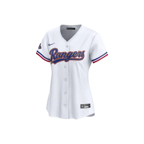 nike x MLB Rangers 2023 WORLD Series Champions Золотой Футбол Джерси Женские Белые
