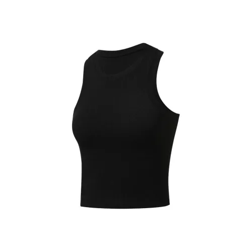 PEAK Черные Женские Спортивные Майки Без Рукавов