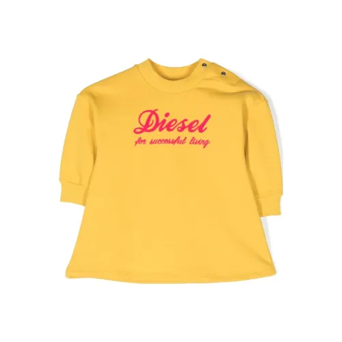 DIESEL Kids Платья Горчичный желтый