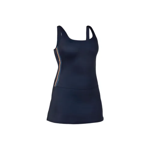 DECATHLON Ван-Пис Купальник Женские Темно-синий Синий Персиково-оранжевый