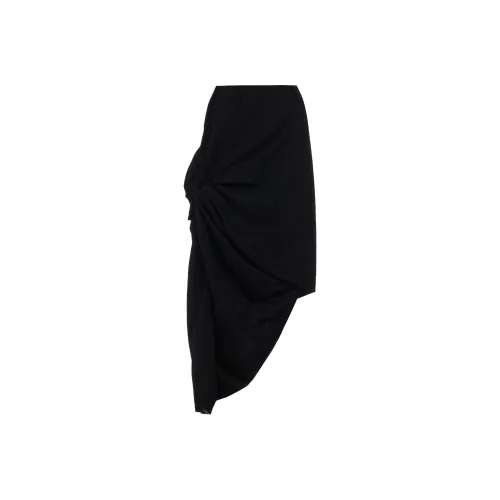 Yohji Yamamoto Черные Женские Повседневные Длинные Юбки