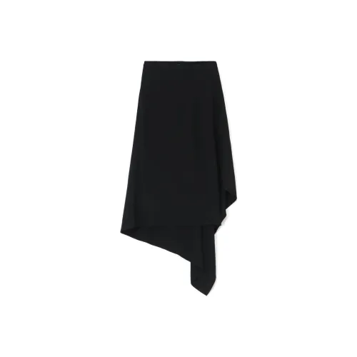 Yohji Yamamoto Черные Женские Повседневные Длинные Юбки