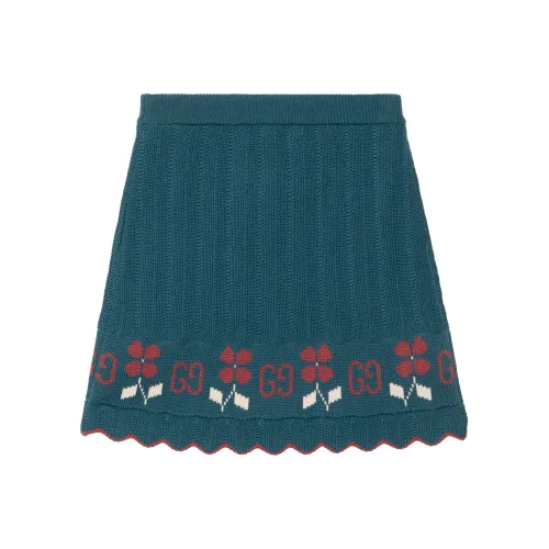 GUCCI Темно-циановый Kids Юбки