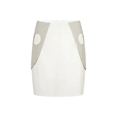 GUUKA TECH Повседневные короткие юбки Женские Белые