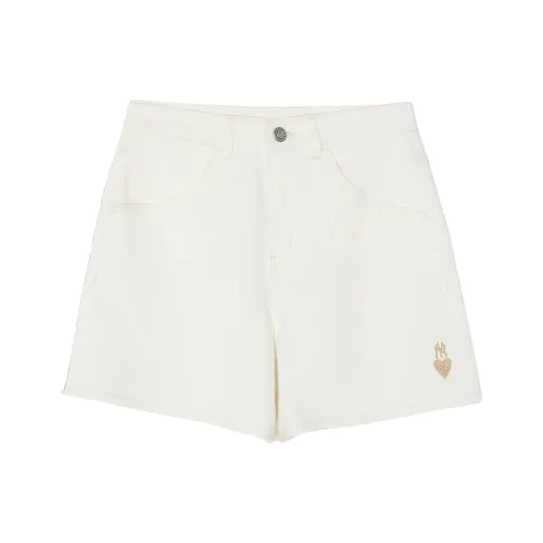 Mlb Base Logo New York Yankees Джинсовые шорты Женские Ecru