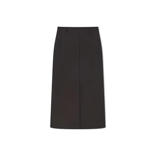 COVERINS Повседневный длинный юбка женский темный кофейный