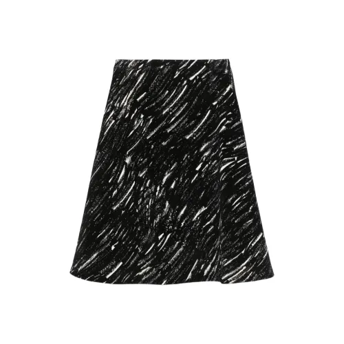 MARNI Повседневный Длинный Юбка Женские Черный