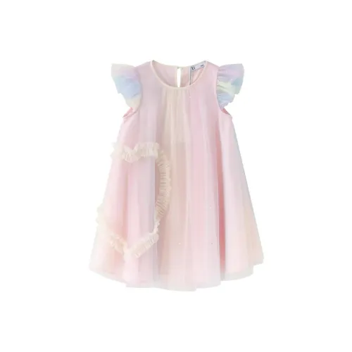 E.I Детское платье Розовый Синий Группа Дошкольное