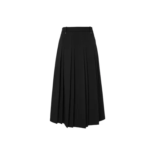 Hopeshow Повседневный Длинный Юбка Женская Черная