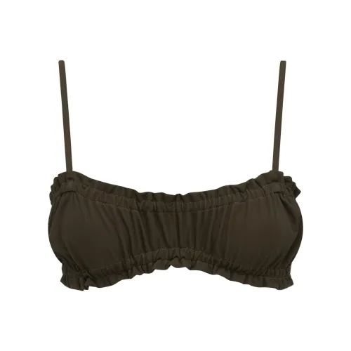 WITH JEAN SS25 Lottie Бикини Топ Бикини Женские Коричневый