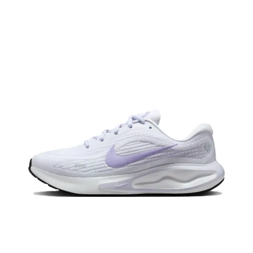 Nike Journey Run Slip-resistant и дышащие низкие кеды для детей Lifestyle Shoes белый фиолетовый