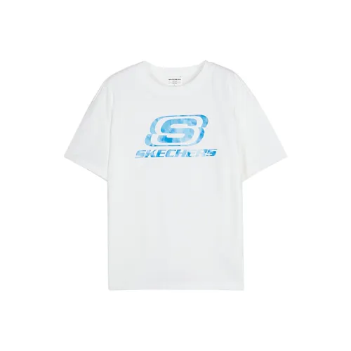 Skechers Яркий белый/0019 Kids T Рубашки