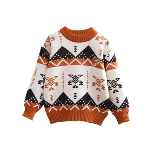 SNOOPY Свитер Коричневый для детей 3-7 лет