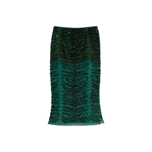 PINKO Повседневный Длинный Юбка Женские Зеленый