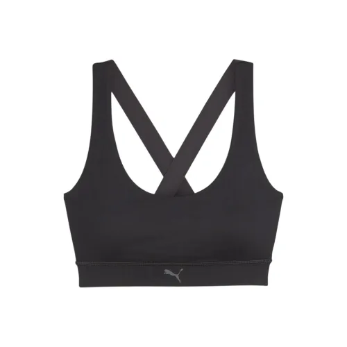 PUMA Платье с хвостом MID IMPACT Бюстгальтер Спортивное белье Женское Черное