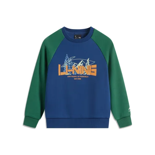 LINING YOUNG Свитшот Sportlife Темно-синий Children Возраст 3-7 лет