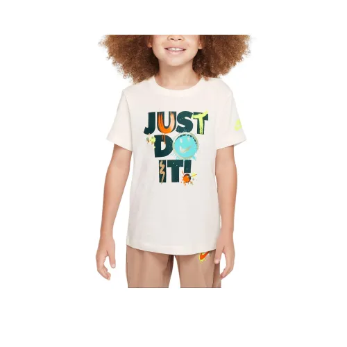 Рубашка Nike T 'Express Yourself' Little Kids 'Just DO IT' Парус для детей 3-7 лет
