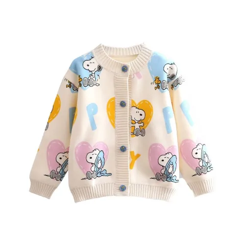 SNOOPY Свитер Трехцветный Сердце Дети Возраст 3-7 лет