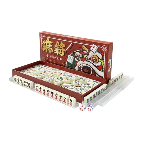 AECELI Mini Mahjong Керамические плитки Портативный и Милый Мини Ручной работы Набор для развлечений Настольные игры