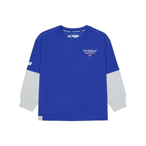 New Balance NB T-рубашка синяя для детей 3-7 лет
