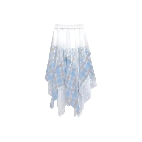 PLAY BUSH Повседневная длинная юбка женская синяя