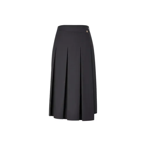 E.land Повседневный Длинный Юбка Женская Темно-Серый