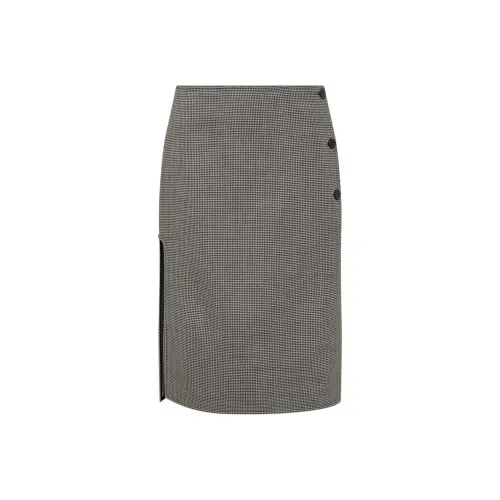 COURREGES Повседневный Длинный Юбка Женские Серый