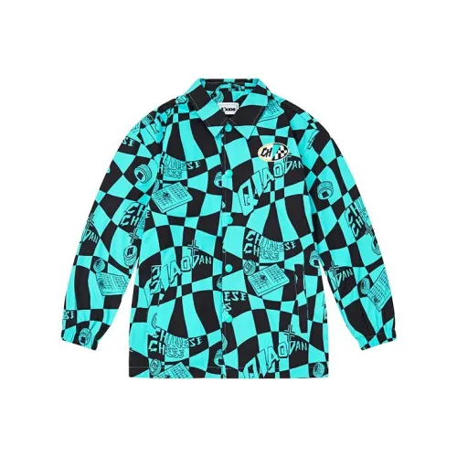 QIAODAN Ледяной синий Full Принт Школьный возраст Рубашки