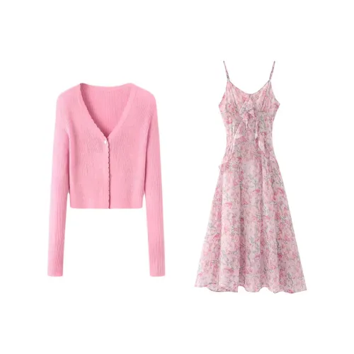 Lookinto Комплект с юбкой Женские Розовый