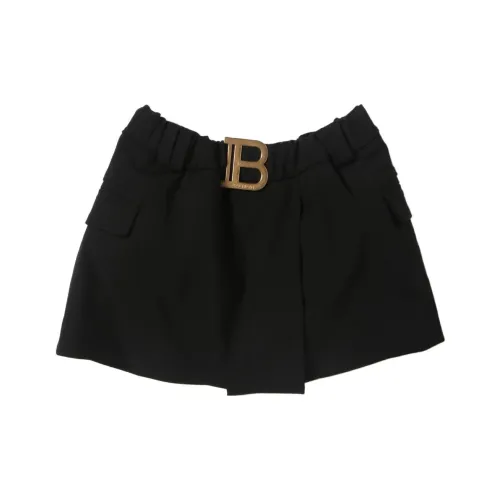 BALMAIN Однотонный Умеренный Юбка Унисекс Детский