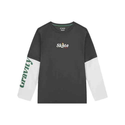 QIAODAN T-рубашка Дымчатый чернильный Подростки