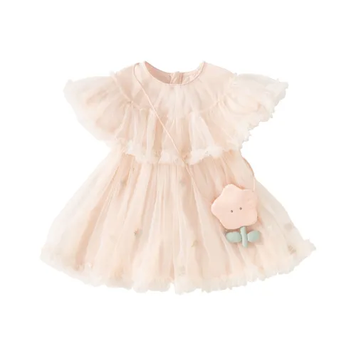 DAVE BELLA Платье Светло-Розовое Сумка через плечо включена Детское