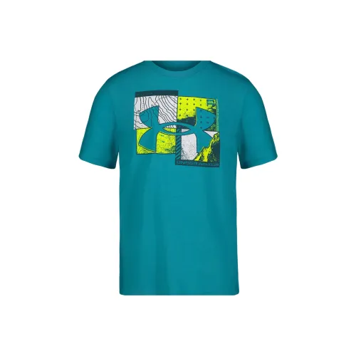 Under Armour UA Geodetic T Рубашка Детская Циановая