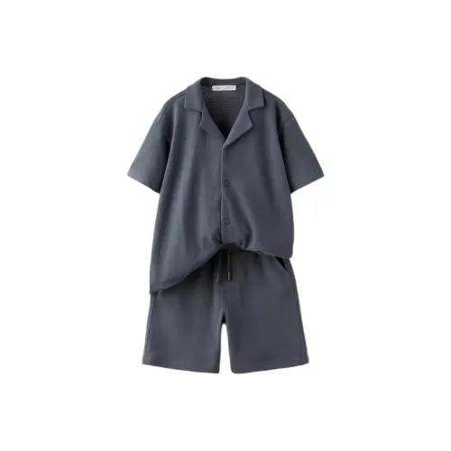 ZARA FW23 Повседневная Спортивная Одежда Детская Темно-Серый