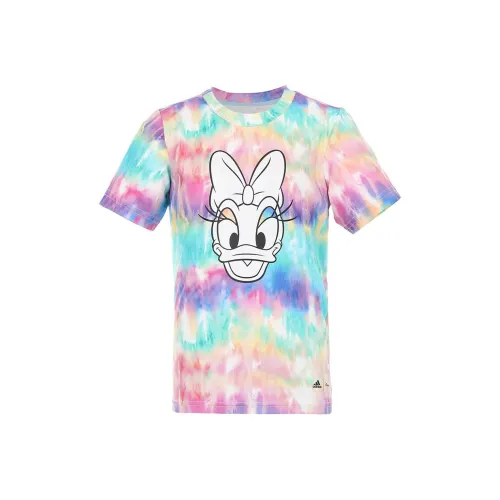 Adidas x Disney T-рубашка розово-фиолетовая для детей 3-7 лет