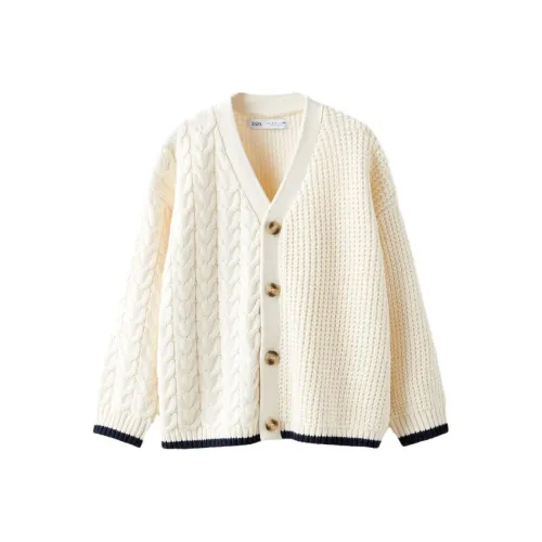 ZARA Белый Школьный возраст Свитеры