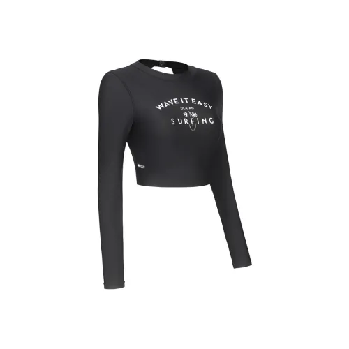 DECATHLON Двухкомпонентный купальник женский черный